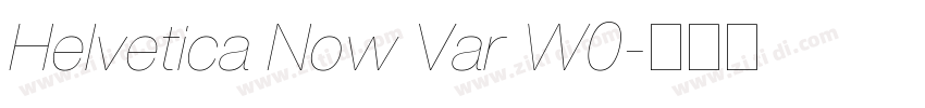 Helvetica Now Var W0字体转换